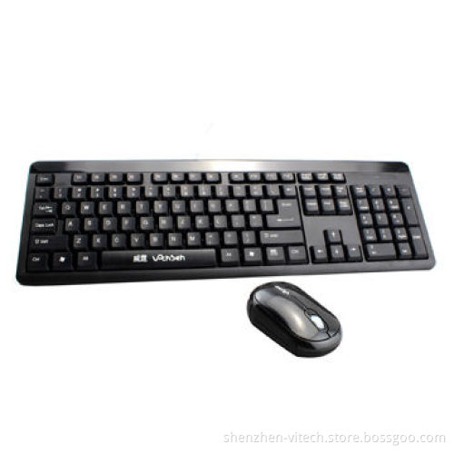 Wireless keyboard and mouse combo, mini receiver, 10m work distance